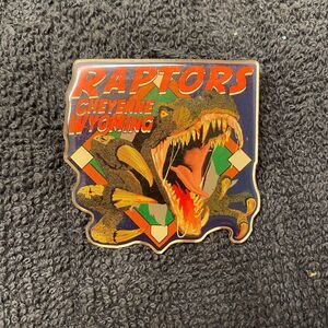 Vintage GH Pin Co NBA Toronto Raptors Cheyenne Wyoming Old Logo Lapel Pin Retro